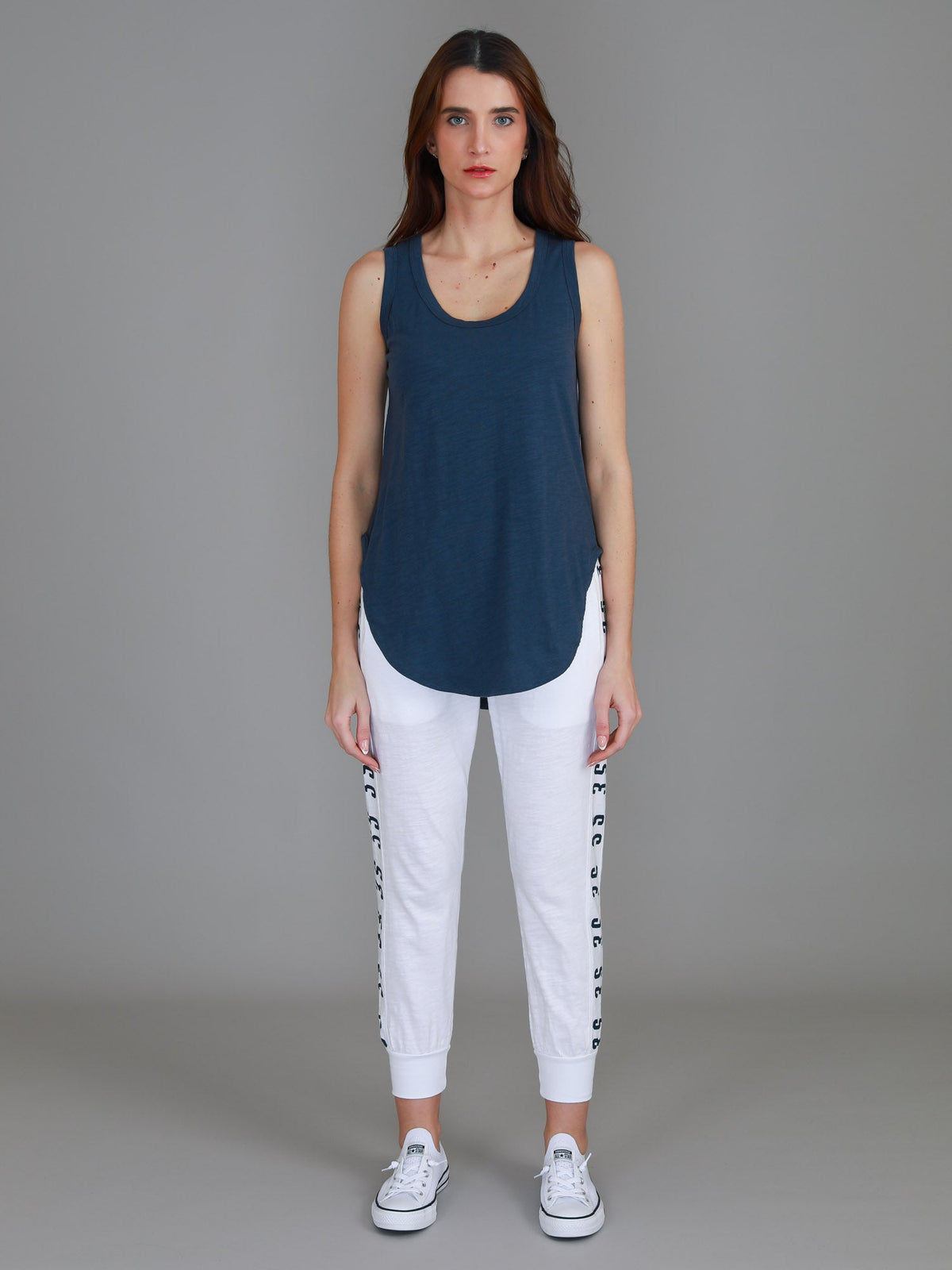 Fifi | Women's Longline Tank Top - Cotton Jersey