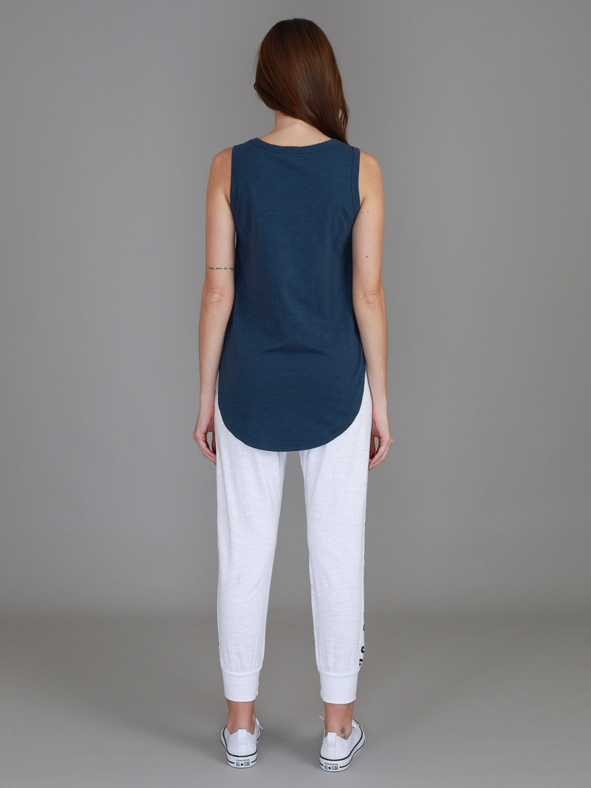 Fifi | Women's Longline Tank Top - Cotton Jersey