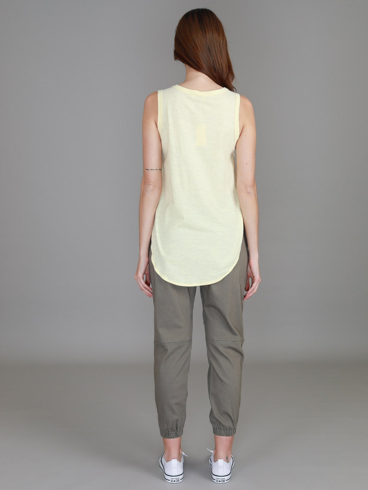 Fifi | Women's Longline Tank Top - Cotton Jersey