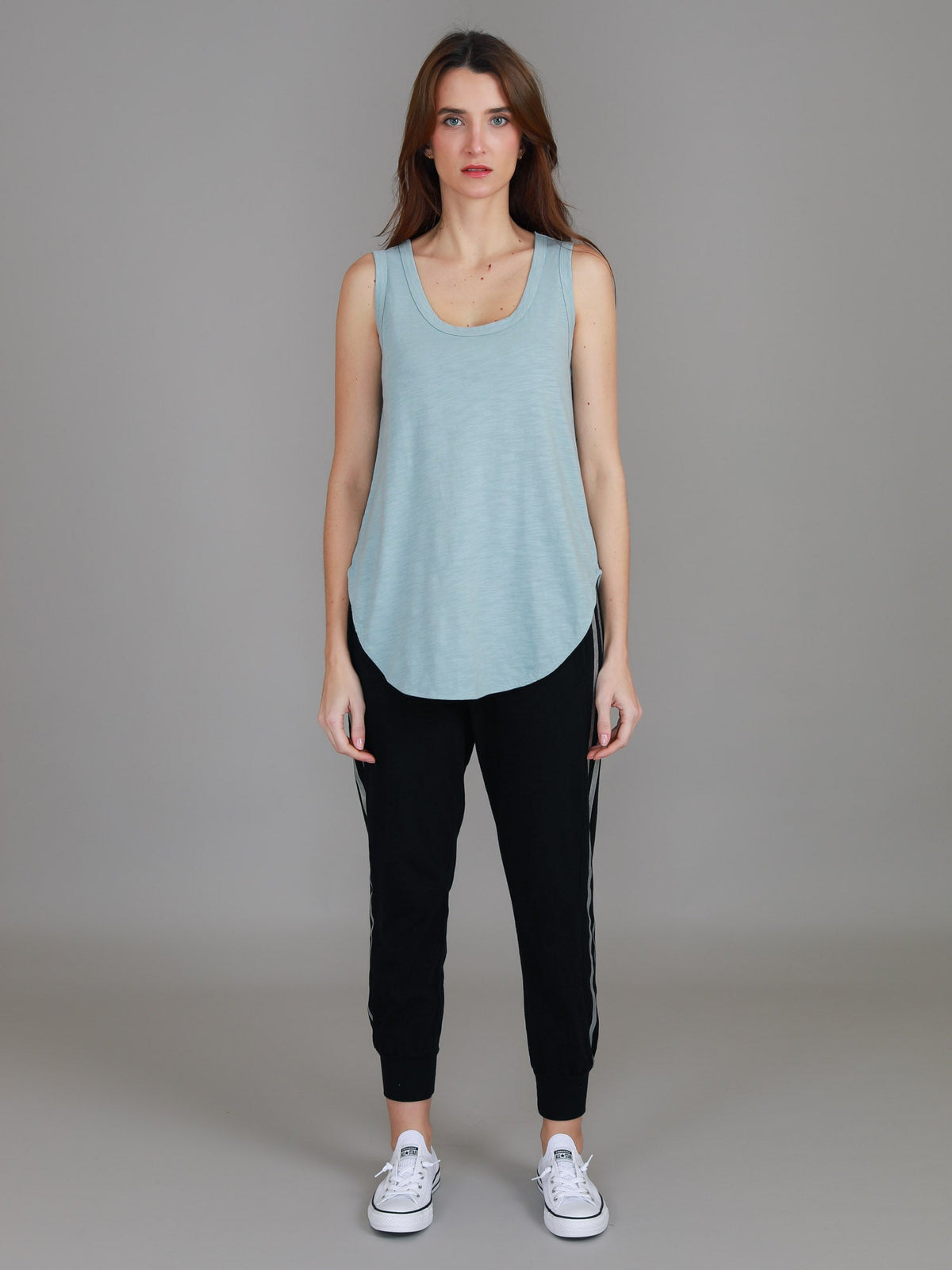Fifi | Women's Longline Tank Top - Cotton Jersey