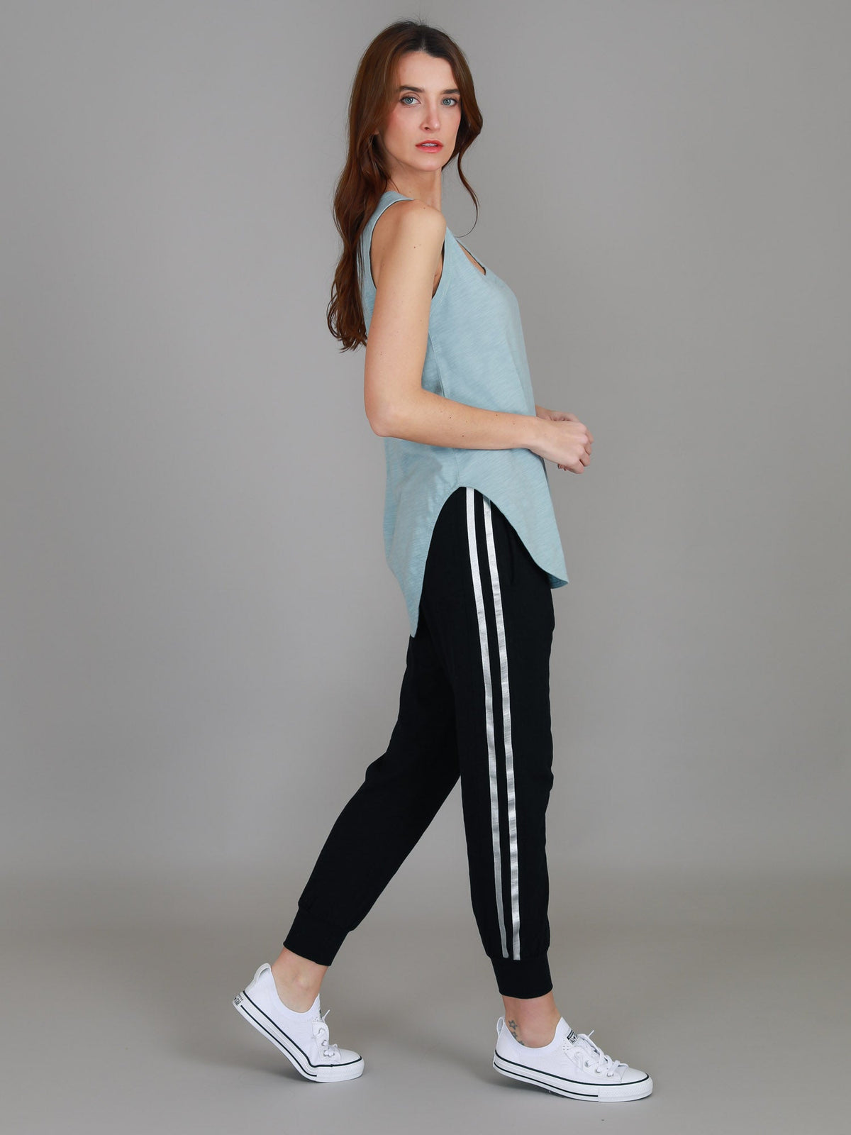 Fifi | Women's Longline Tank Top - Cotton Jersey