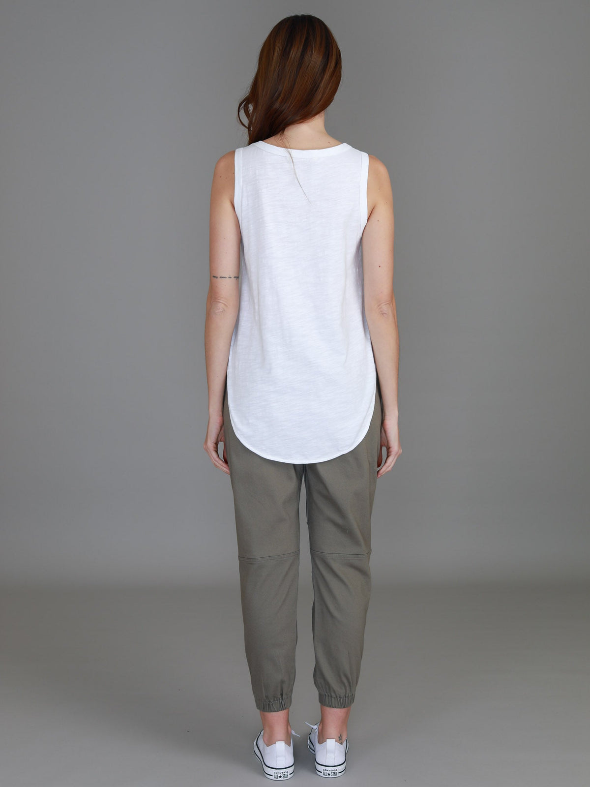 Fifi | Women's Longline Tank Top - Cotton Jersey