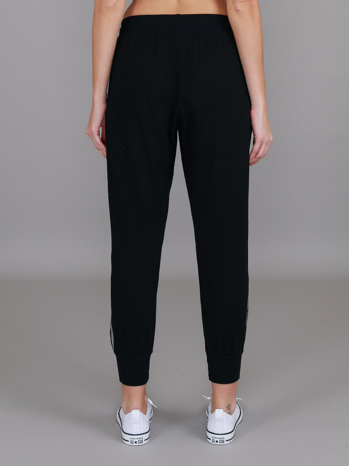 Gabby | Women's Metallic Stripe Jogger Pants – Cotton Jersey