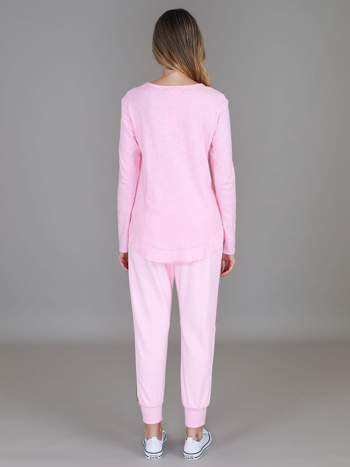 Mosman | Women's Curved Hem Long Sleeve T Shirt – Cotton Jersey